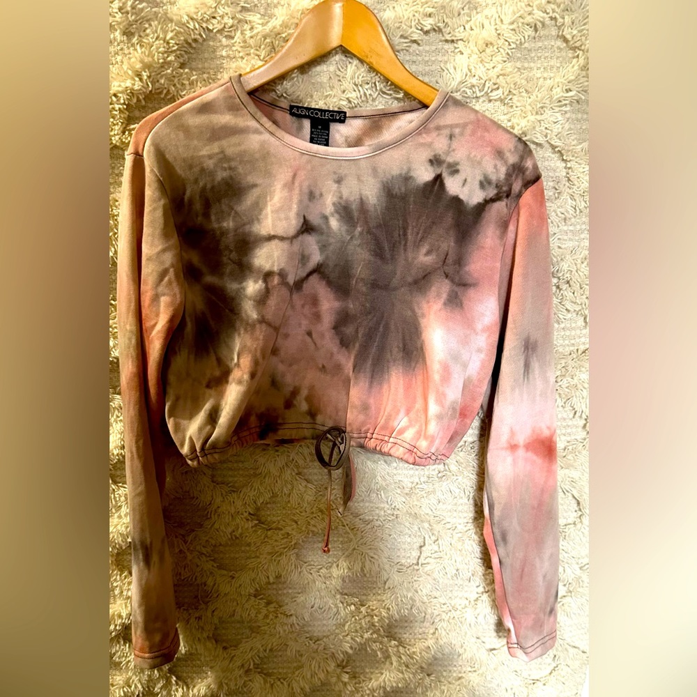 Tie dye crop top! Soft and cozy